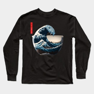 The Great Wave of Coffee Long Sleeve T-Shirt